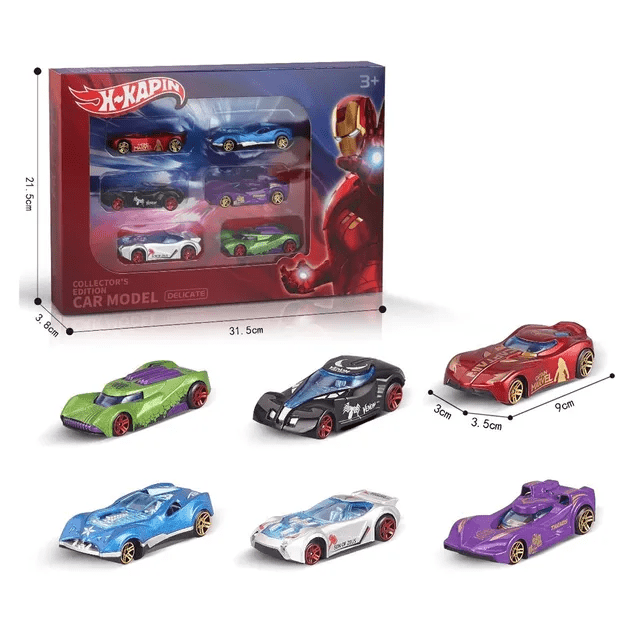 Stem 6Pcs Die Cast Car Set - Marah Kids