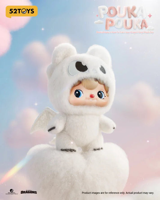 POUKAPOUKA x How To Train Your Dragon Vinyl Plush Toy - Light Fury - Marah Kids