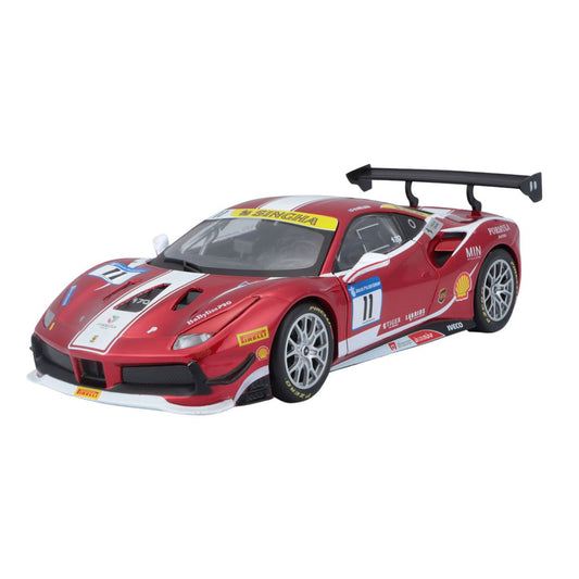 Bburago 1:24 Ferrari Racing Model Kit (without plastic stand) - 488 Challenge (Formula Racing 2017)
