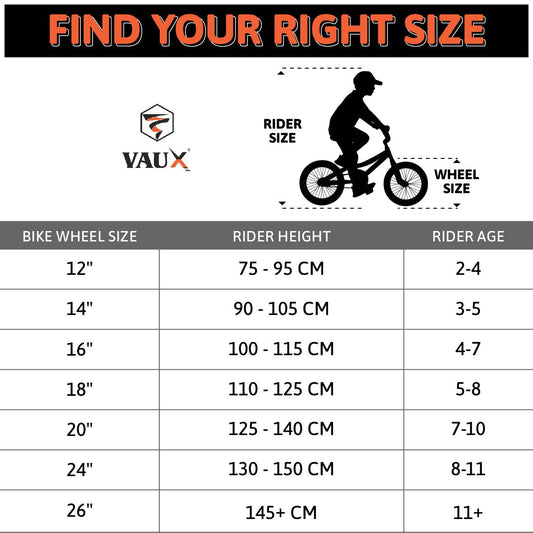 VAUX Max 18" Kids Bicycle - Orange - Marah Kids