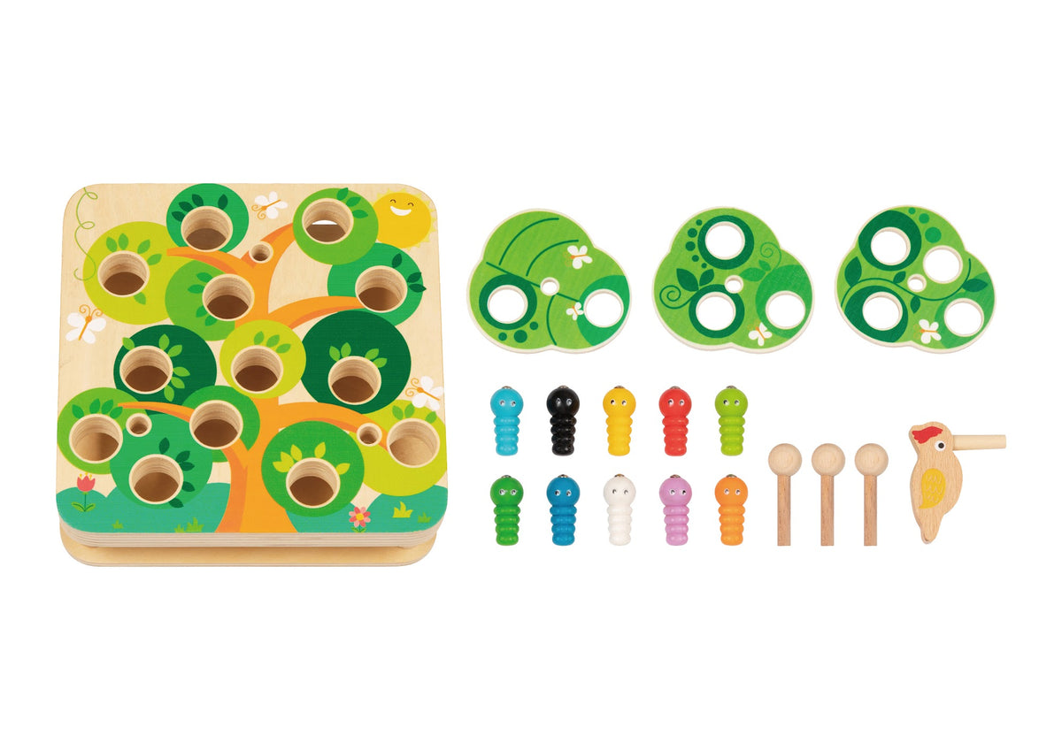 Tooky Toys Catch & Insect Game educational wooden toy for ages 3+ | Marah Kids UAE