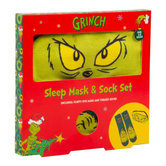 Fizz Creation Grinch Sock & Sleep Mask Set - Marah Kids