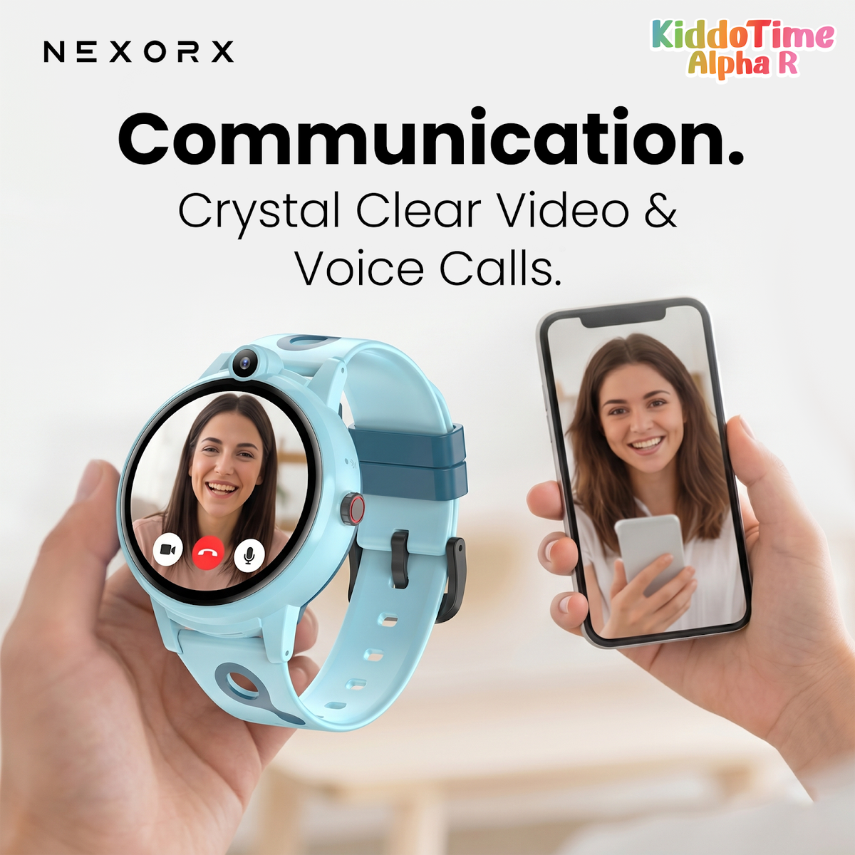 NEXORX KiddoTime Alpha R Kids Smart Watch for Boys Girls, 4G GPS Tracking Smartwatch, Video Calling, SO - image 3