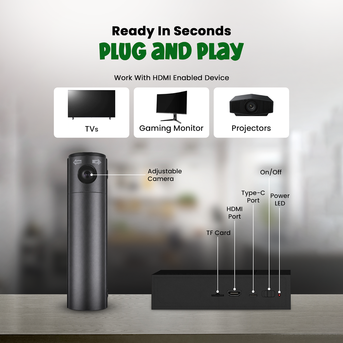 PlayArena Motion Game Console for Kids, Motion Sensing & Classic Video Games, Plug & Play HDMI Gaming C - image 4