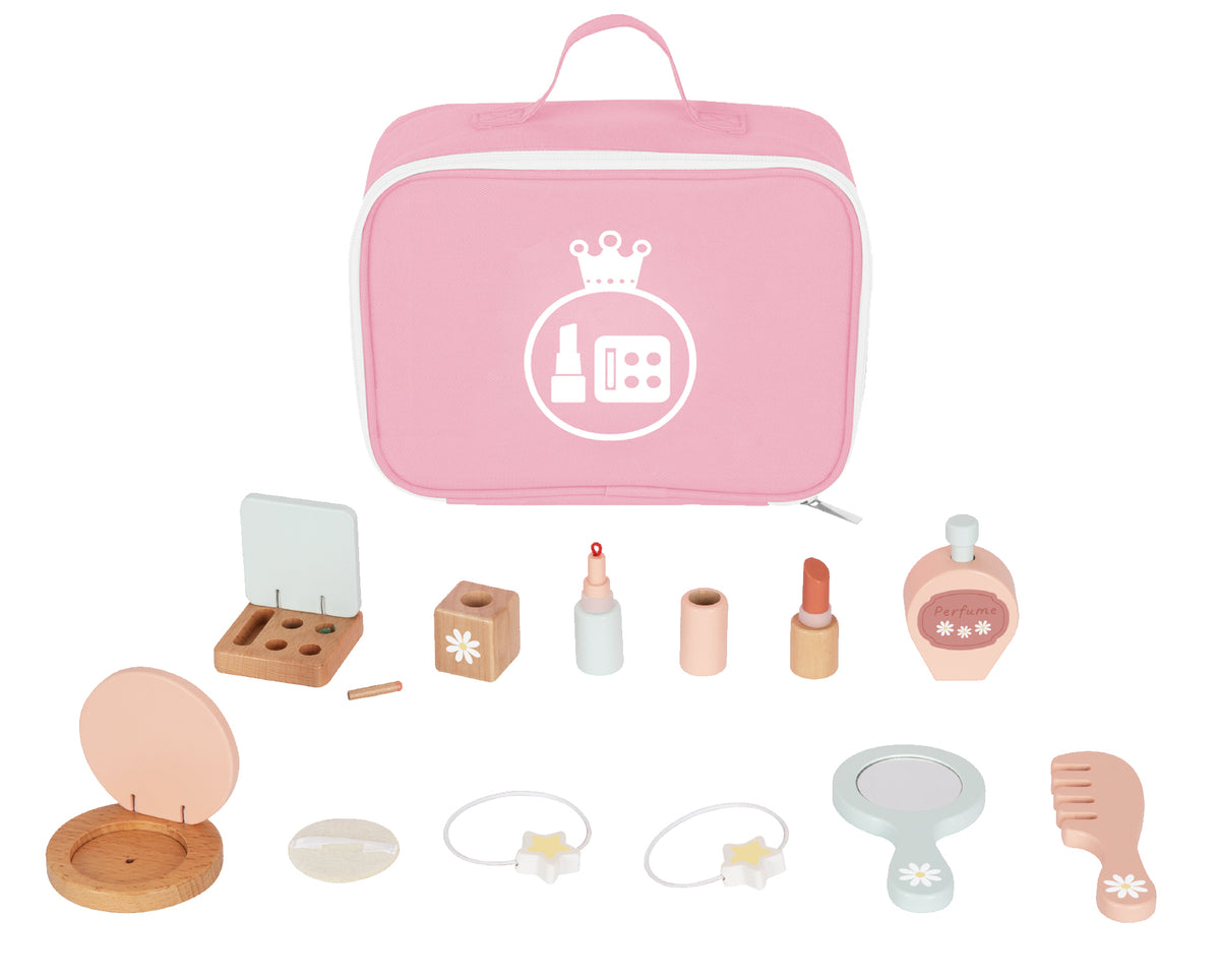 Tooky Toys Pink Make Up wooden building and play set for ages 3+ | Marah Kids UAE