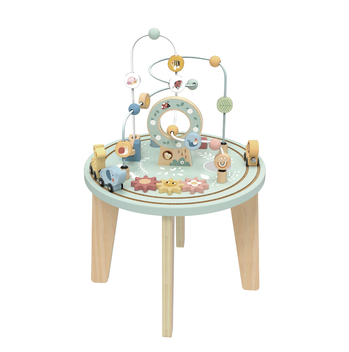 Tooky Toys Activity Table wooden toddler toy for ages 3+ | Marah Kids UAE