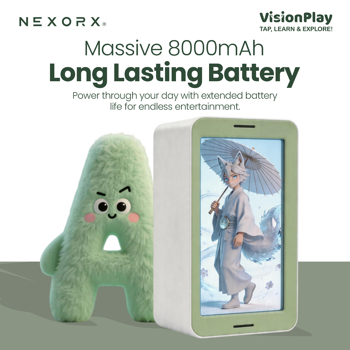 NEXORX VisionPlay Smart Learning Toy for Kids, Interactive NFC Flash Card Reader & Card Player with Hol - image 3
