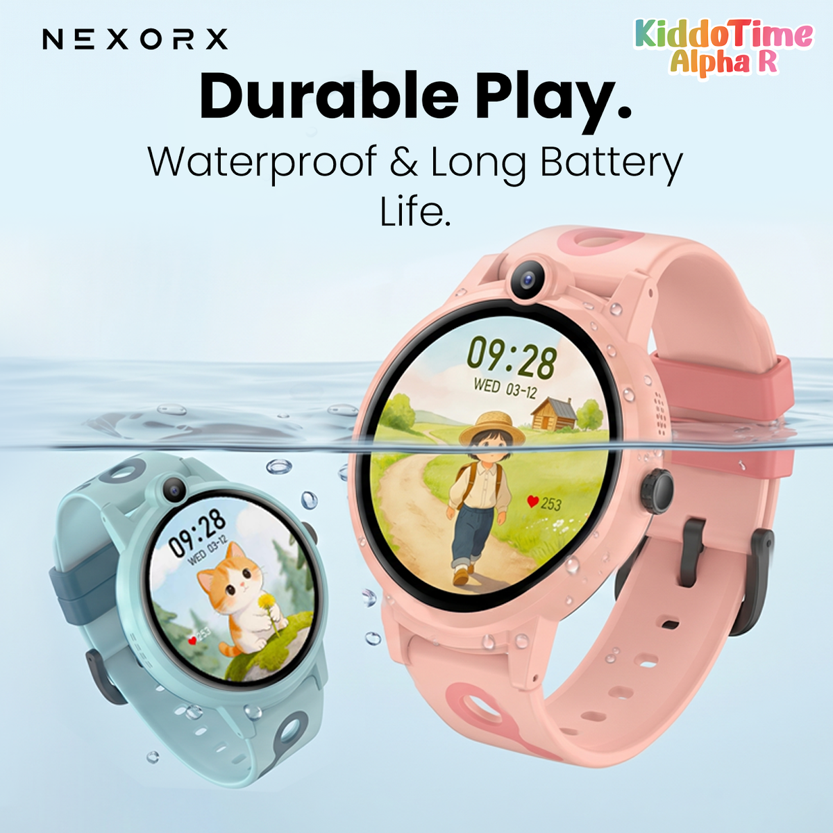 NEXORX KiddoTime Alpha R Kids Smart Watch for Boys Girls, 4G GPS Tracking Smartwatch, Video Calling, SO - image 4
