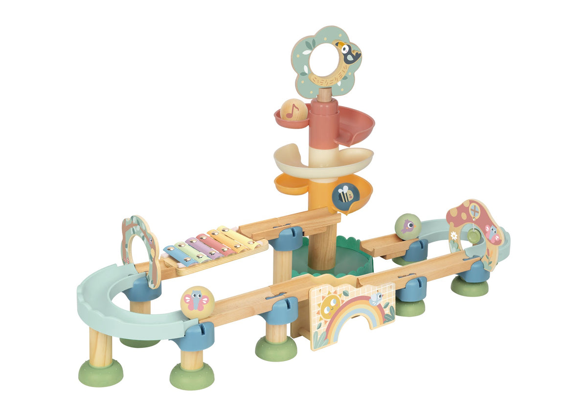 Tooky Toys Ball Drop Set educational wooden toy for ages 3+ | Marah Kids UAE