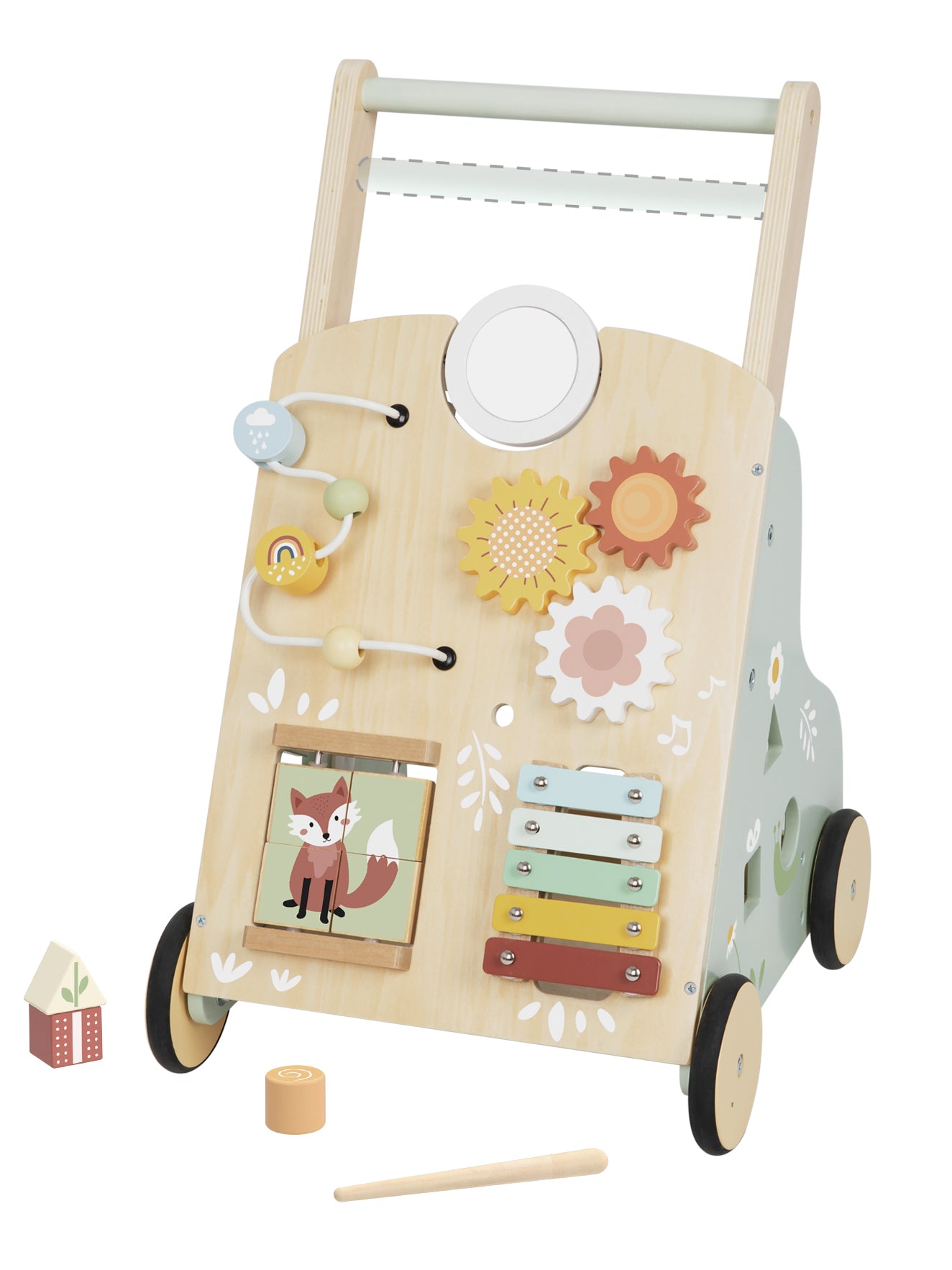 Tooky Toys Baby Walker wooden toddler toy for ages 3+ | Marah Kids UAE