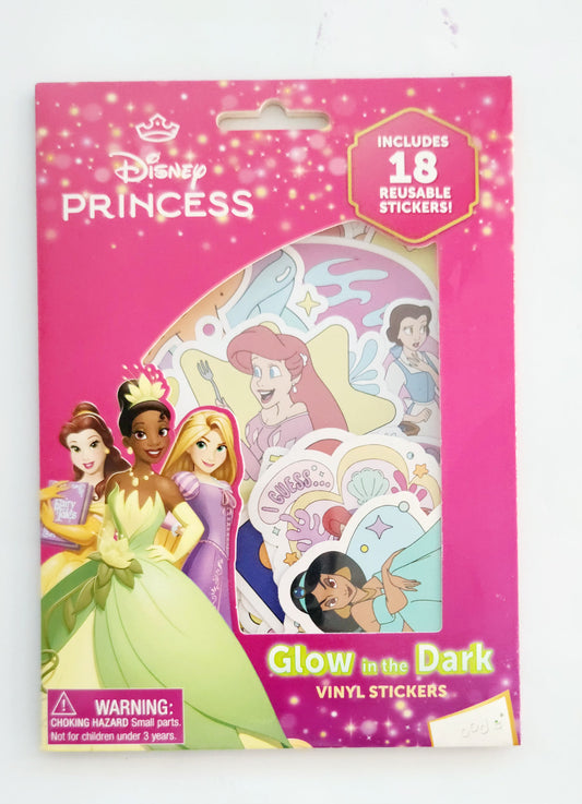 Disney Princess Glow In The Dark Stickers