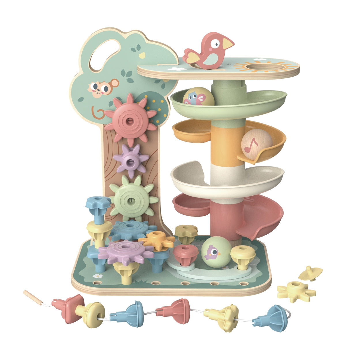 Tooky Toys Activity Game - Sky Tree River educational wooden toy for ages 3+ | Marah Kids UAE