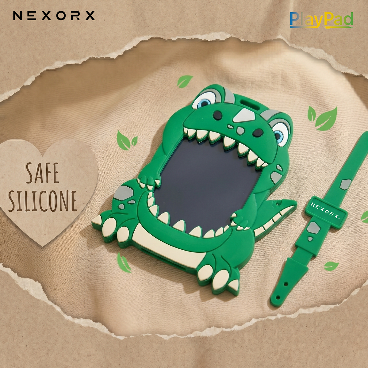 NEXORX Play Pad Animal Series Kids Doodle Drawing Pad, Silicone & Plastic, Ink-Free & Mess-Free, Travel - image 2