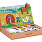 Tooky Toys Magnetic Box - Farm educational wooden toy for ages 3+ | Marah Kids UAE