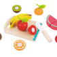 Tooky Toys Cutting Fruits wooden play kitchen toy for ages 3+ | Marah Kids UAE