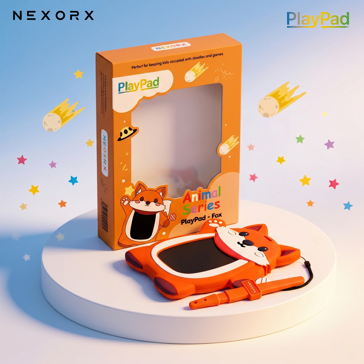 NEXORX Play Pad Animal Series Kids Doodle Drawing Pad, Silicone & Plastic, Ink-Free & Mess-Free, Travel - image 6