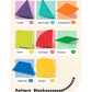 Magnetic Wooden Geometry Blocks - 250 Pcs
