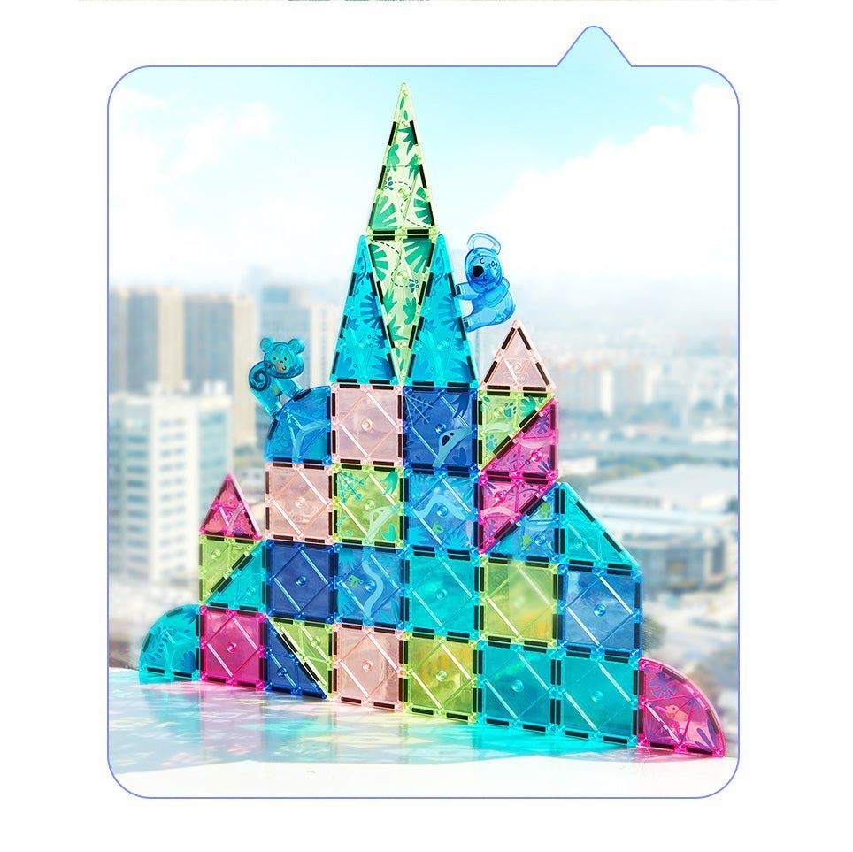 Buy Colorful Magnetic Tiles 40 Pcs Online at Best Price in UAE | Marah Kids