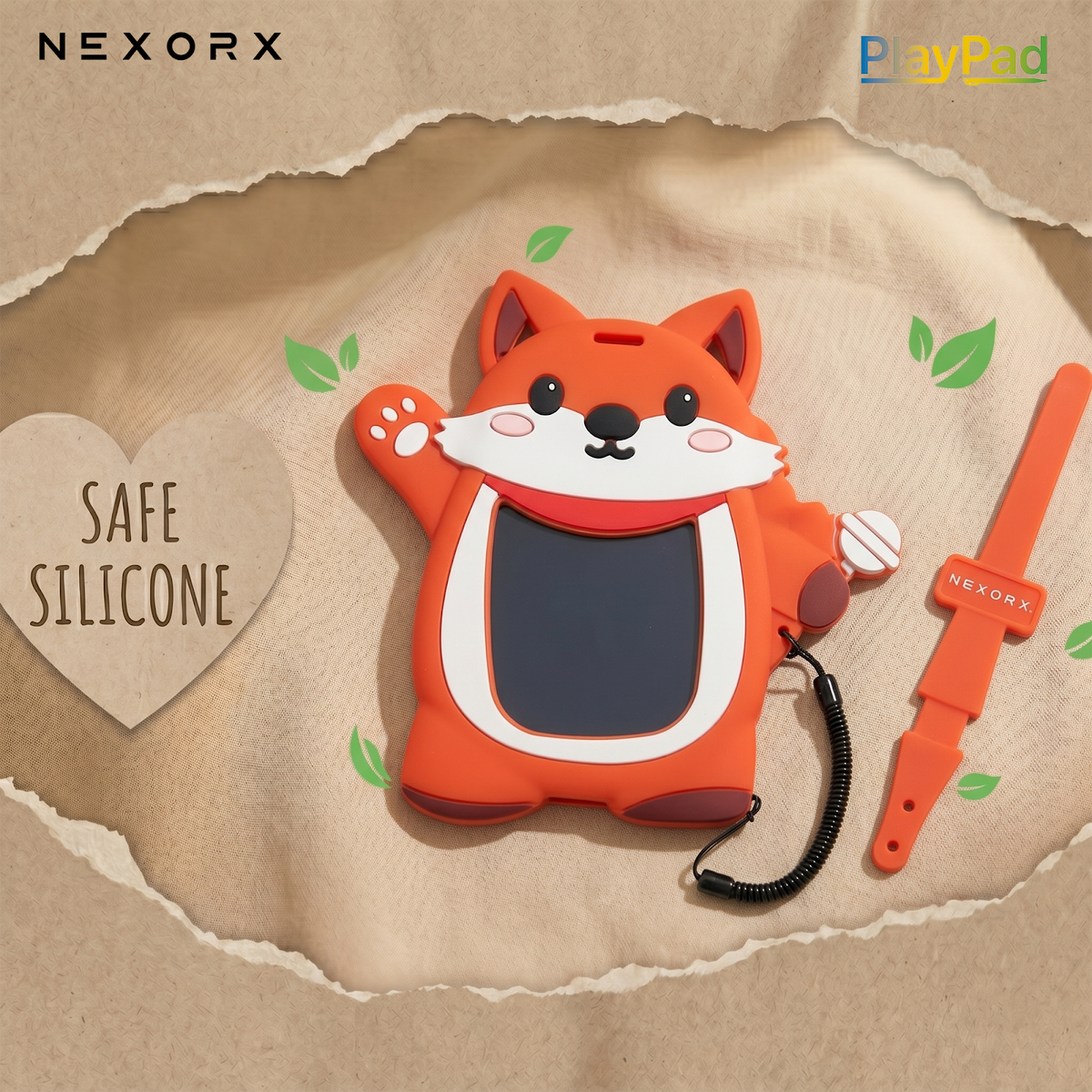 NEXORX Play Pad Animal Series Kids Doodle Drawing Pad, Silicone & Plastic, Ink-Free & Mess-Free, Travel - image 2