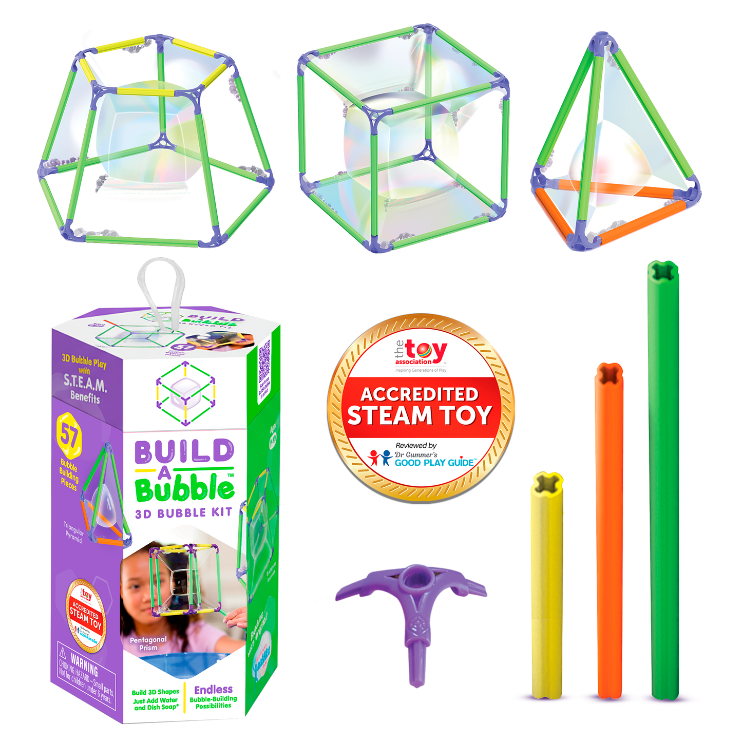 Wowmazing - Build-A-Bubble Kit With 57 Accessories