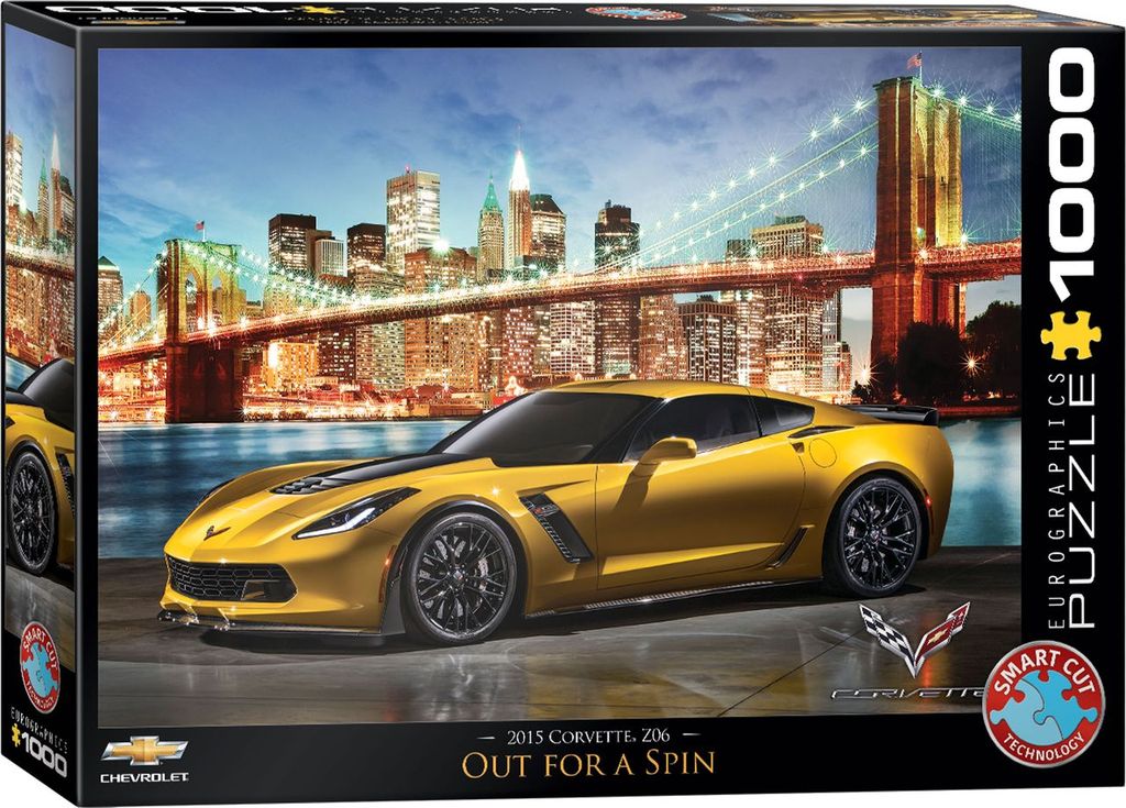 Eurographics Puzzle 1000 - 2015 Corvette Z06 Out For A Spain - Marah Kids