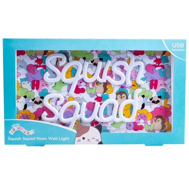 Fizz Creation Squishmallows Squish Squad Neon Wall Light Usb Powered - Marah Kids