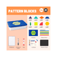 Magnetic Wooden Geometry Blocks - 250 Pcs