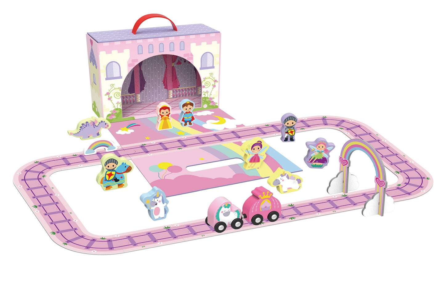 Tooky Toys Castle Play Box wooden building and play set for ages 3+ | Marah Kids UAE