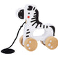 Tooky Toys Pull Along - Zebra wooden toddler toy for ages 3+ | Marah Kids UAE