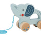 Tooky Toys Pull Along - Elephant wooden toddler toy for ages 3+ | Marah Kids UAE