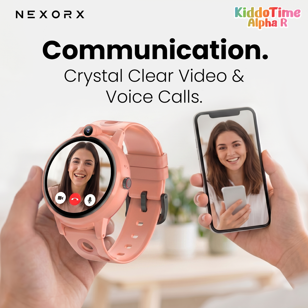NEXORX KiddoTime Alpha R Kids Smart Watch for Boys Girls, 4G GPS Tracking Smartwatch, Video Calling, SO - image 3