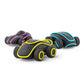 Hey Clay - Cyber Cars YELLOW CYBER CAR Colourful modelling air-dry clay, 2 cans with fun interactive app for kids 3 years +