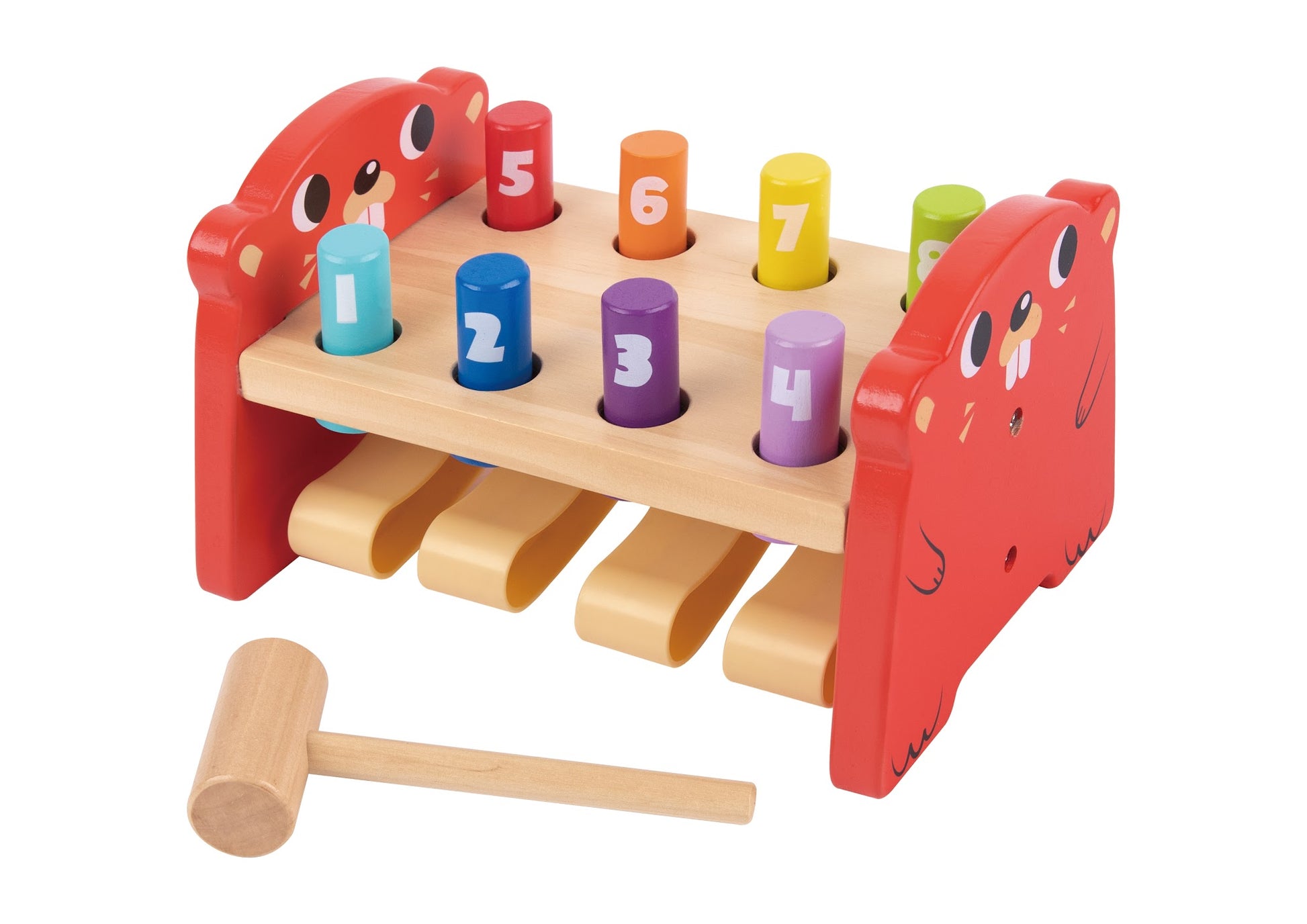 Tooky Toys Whack-a-Mole educational wooden toy for ages 3+ | Marah Kids UAE