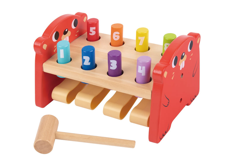 Tooky Toys Whack-a-Mole educational wooden toy for ages 3+ | Marah Kids UAE