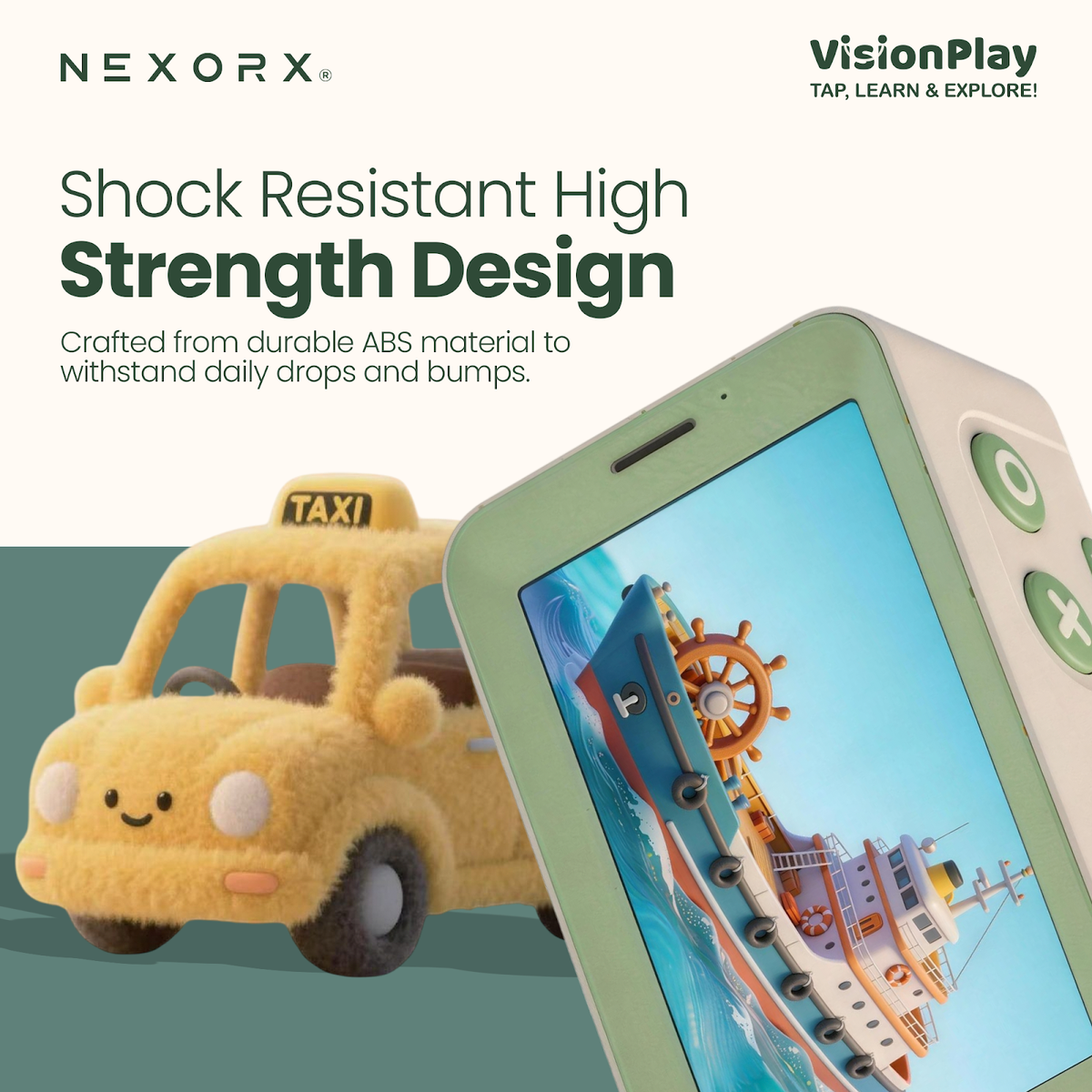NEXORX VisionPlay Smart Learning Toy for Kids, Interactive NFC Flash Card Reader & Card Player with Hol - image 5