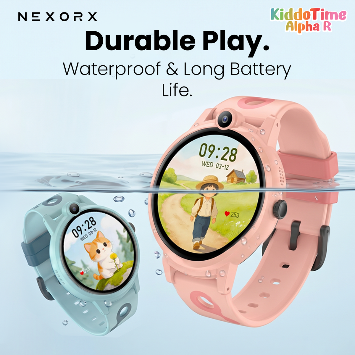 NEXORX KiddoTime Alpha R Kids Smart Watch for Boys Girls, 4G GPS Tracking Smartwatch, Video Calling, SO - image 4