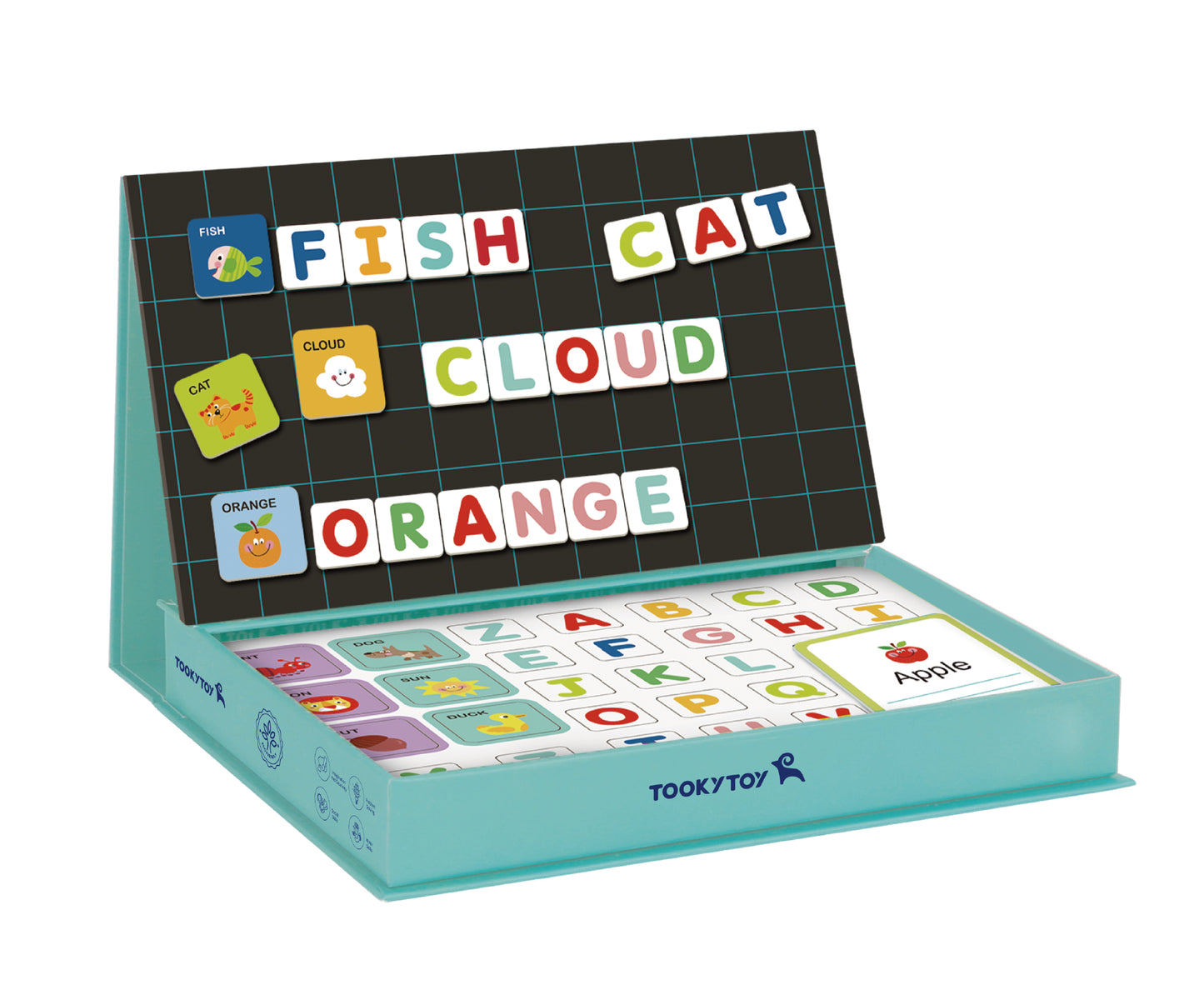Tooky Toys Magnetic Box - Alphabet educational wooden toy for ages 3+ | Marah Kids UAE