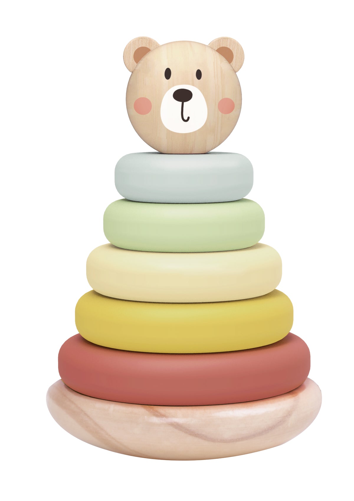 Tooky Toys Bear Tower wooden building and play set for ages 3+ | Marah Kids UAE