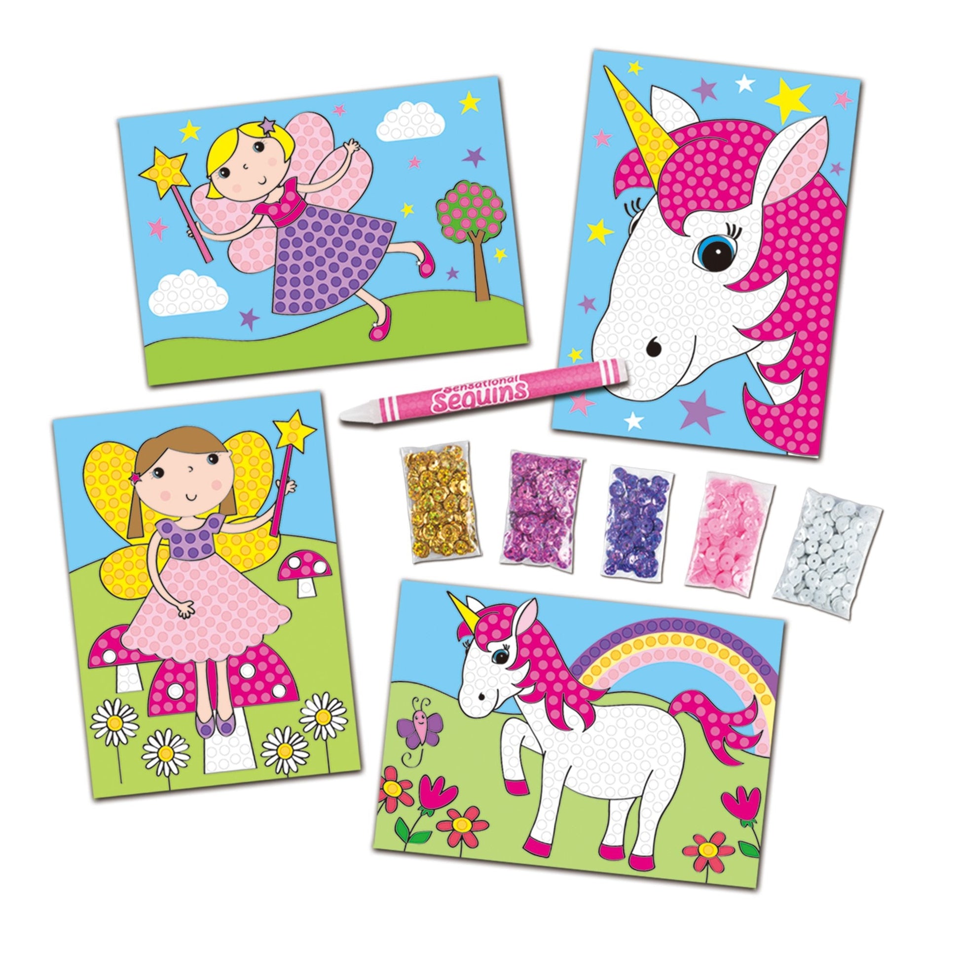 Galt Fairies & Unicorns Sensational Sequins - Marah Kids