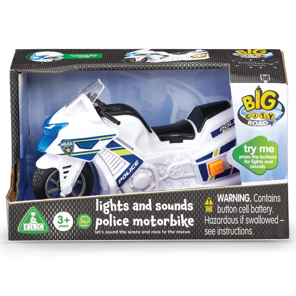 ELC Big City L&S Police Motorbike B/O - Marah Kids