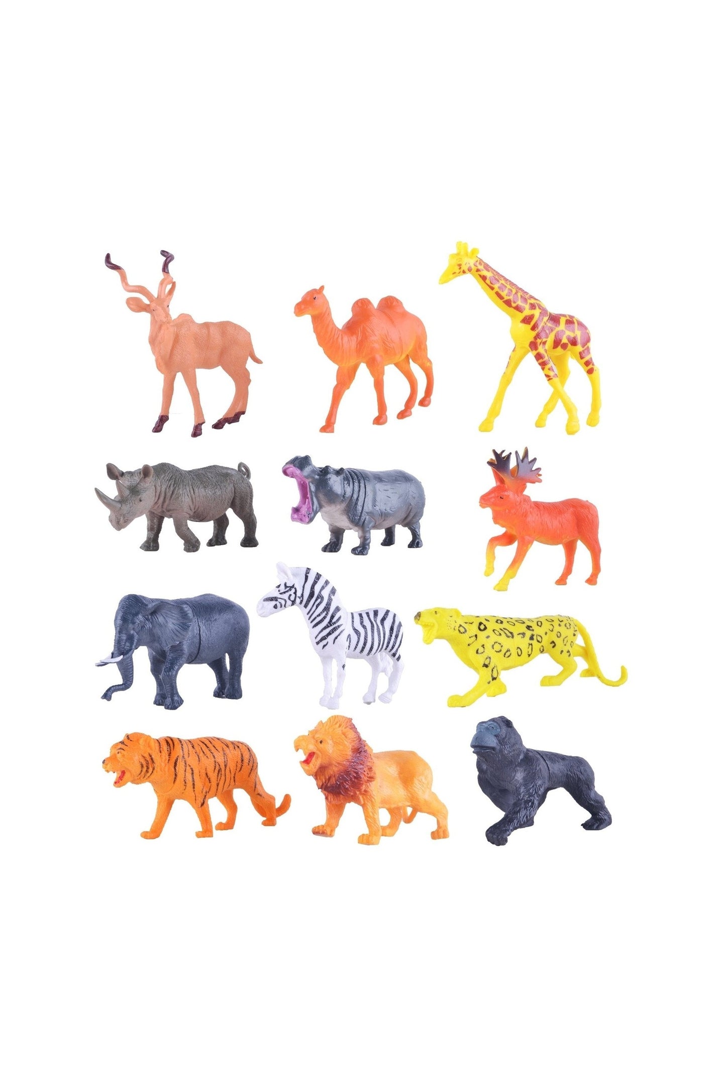Power Joy Animal Worldz Safari Animal 6inches 4pieces