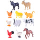 Power Joy Animal Worldz Farm Animal 6inches 4pieces