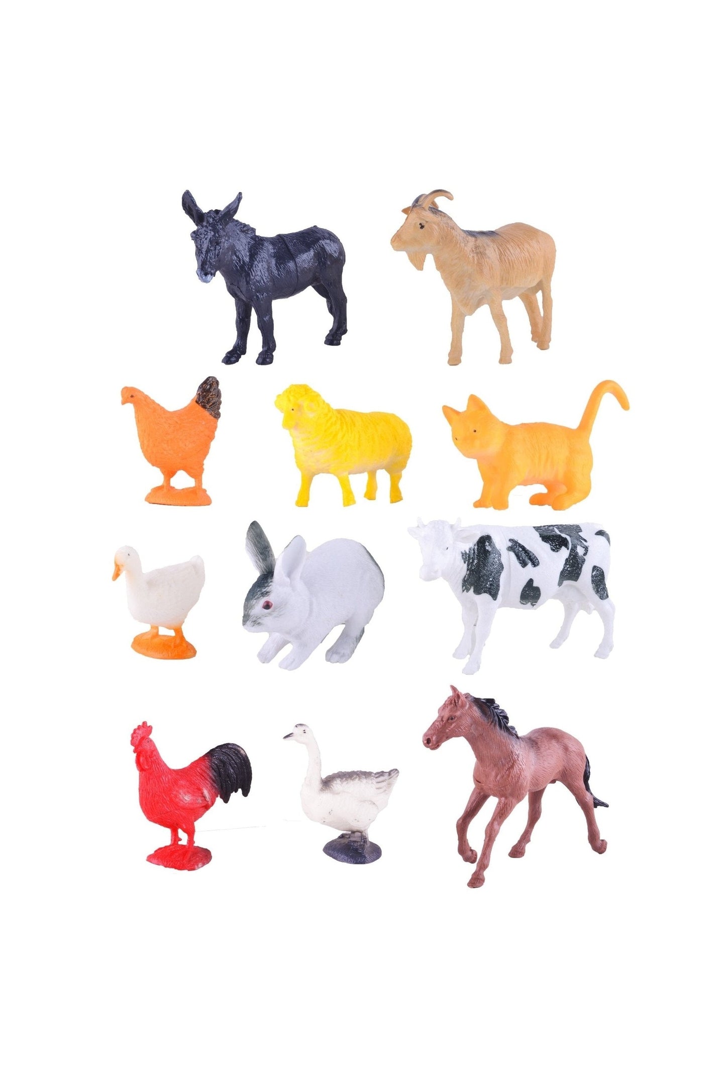 Power Joy Animal Worldz Farm Animal 6inches 4pieces