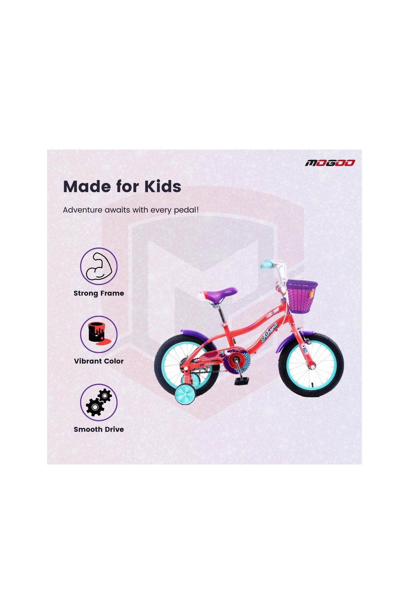 Athena 20" Kids Bicycle - Peach