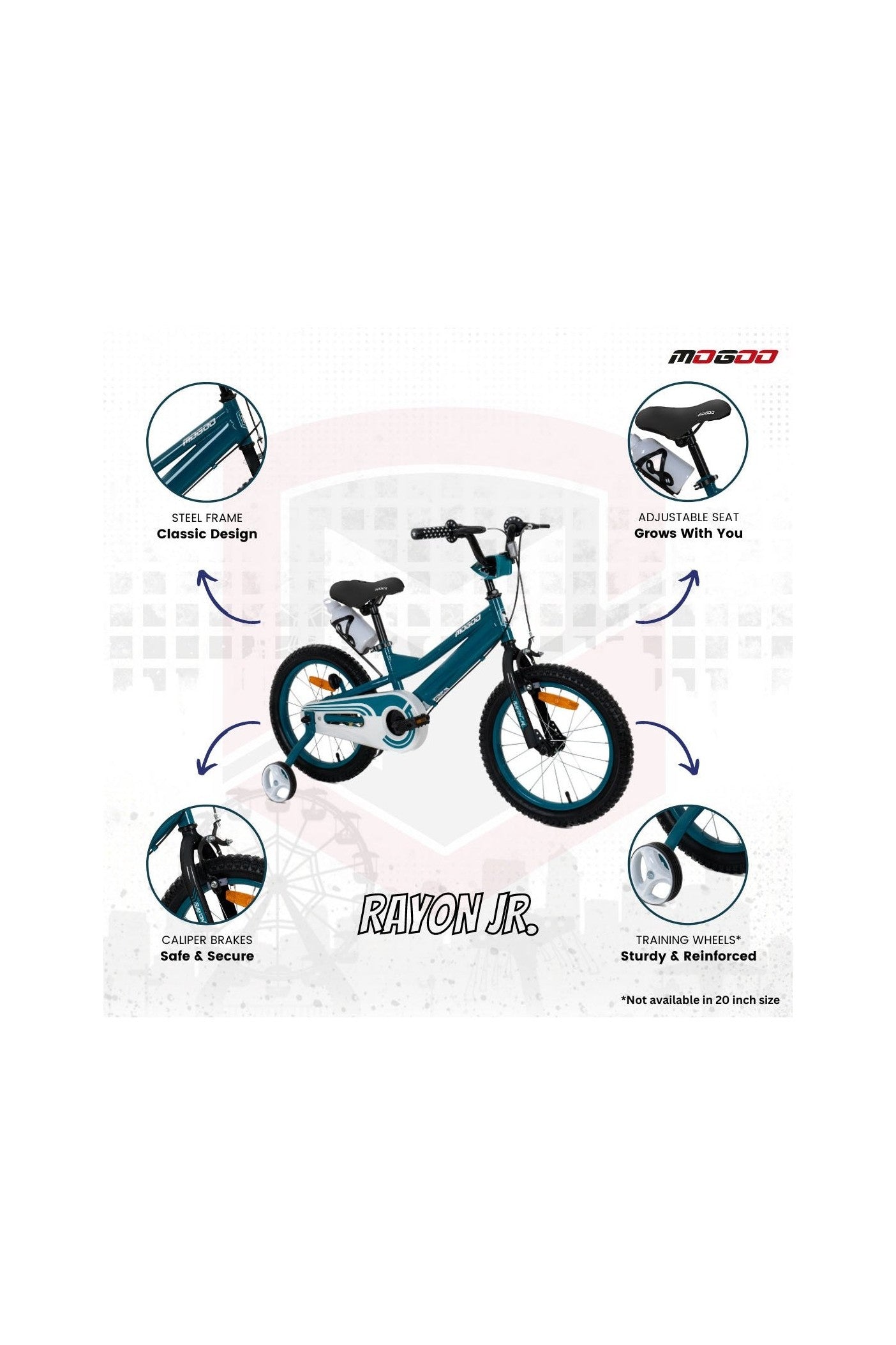 Rayon Junior 2.0 20" Kids Bicycle - Green