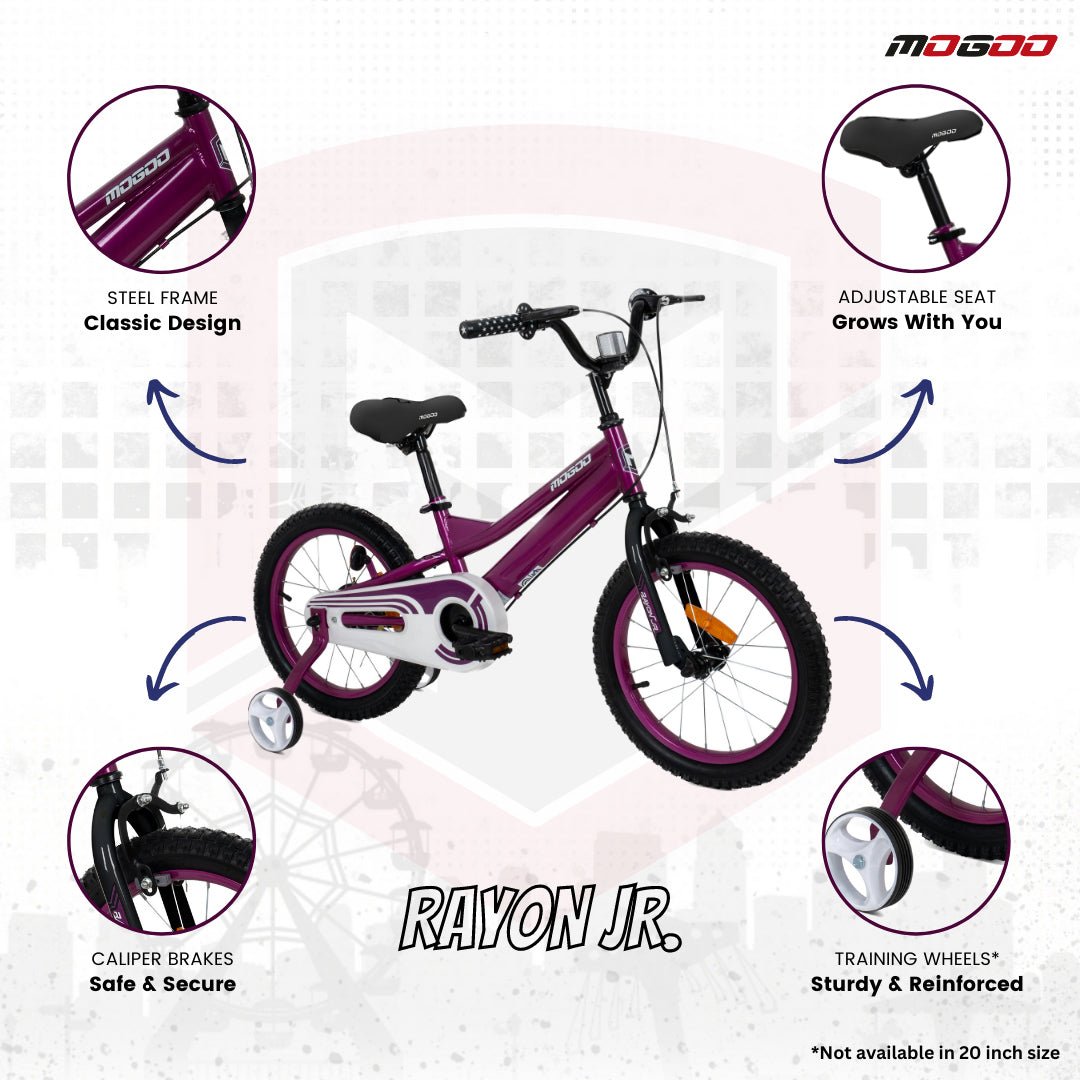 Rayon Junior 2.0 20" Kids Bicycle - Purple - Marah Kids