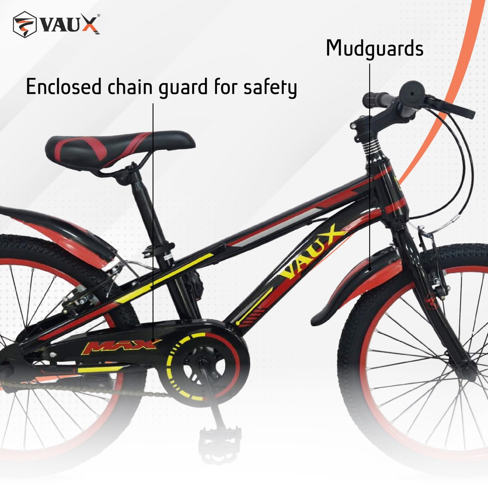 VAUX Max 20" Kids Bicycle - Red - Marah Kids
