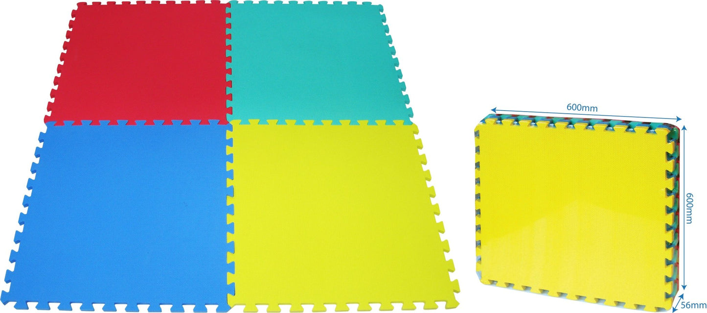 BWAGP POOL PROTECTOR EVA 60X60X1CM 4PC GREEN - Marah Kids