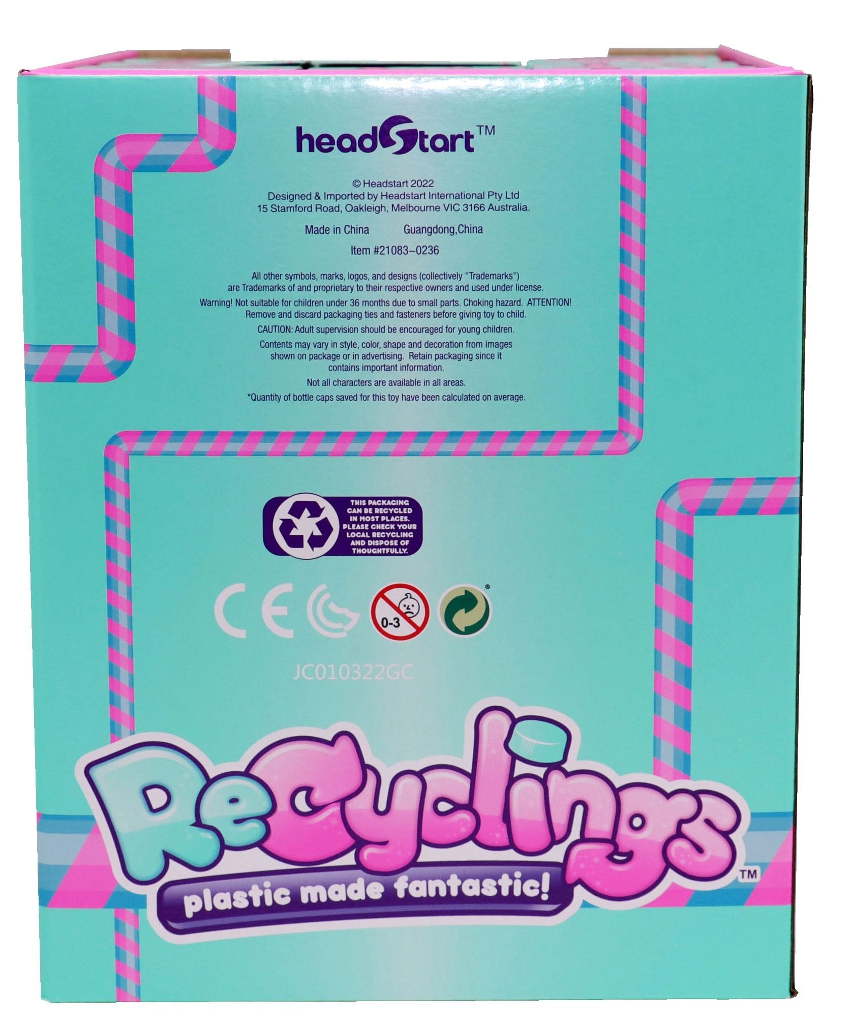 Headstart Recyclings Single S2 Cdu36 Woc - Marah Kids