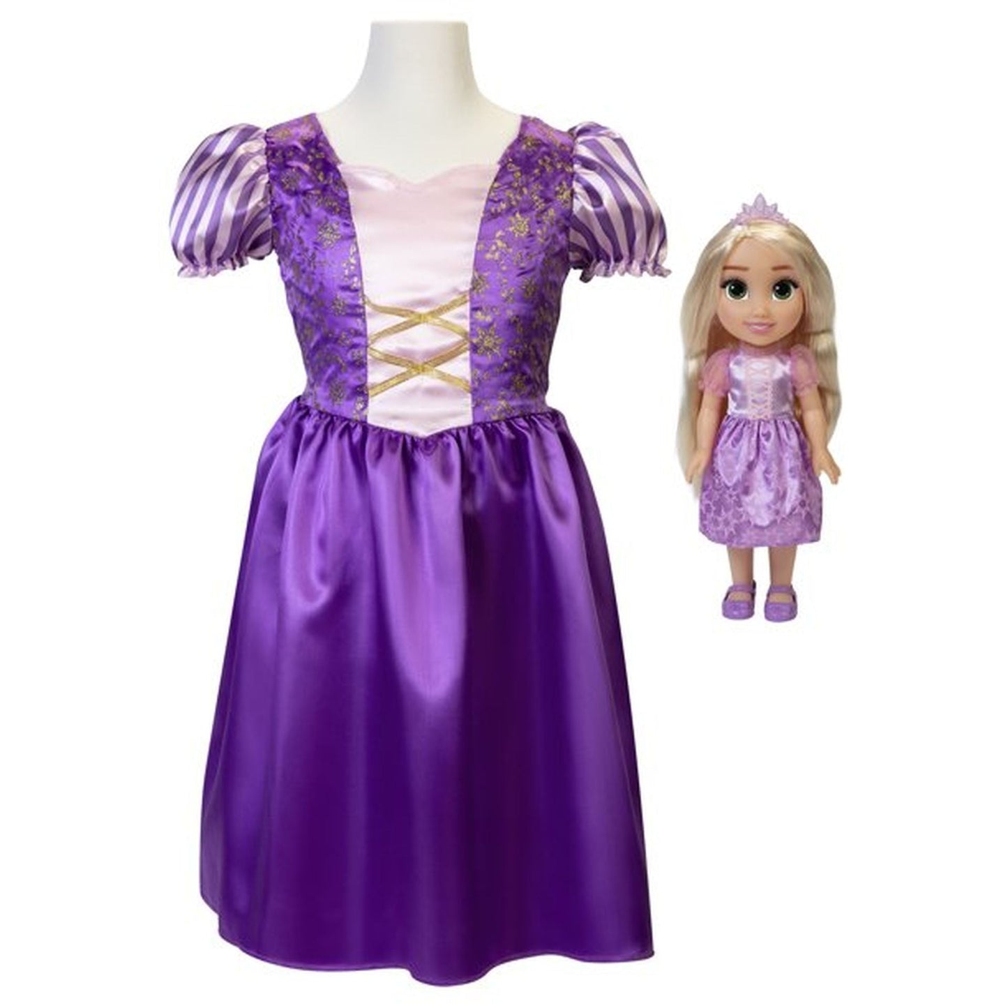 Disney Rapunzel Princess 13-Inch Doll with Child Size Dress Gift Set